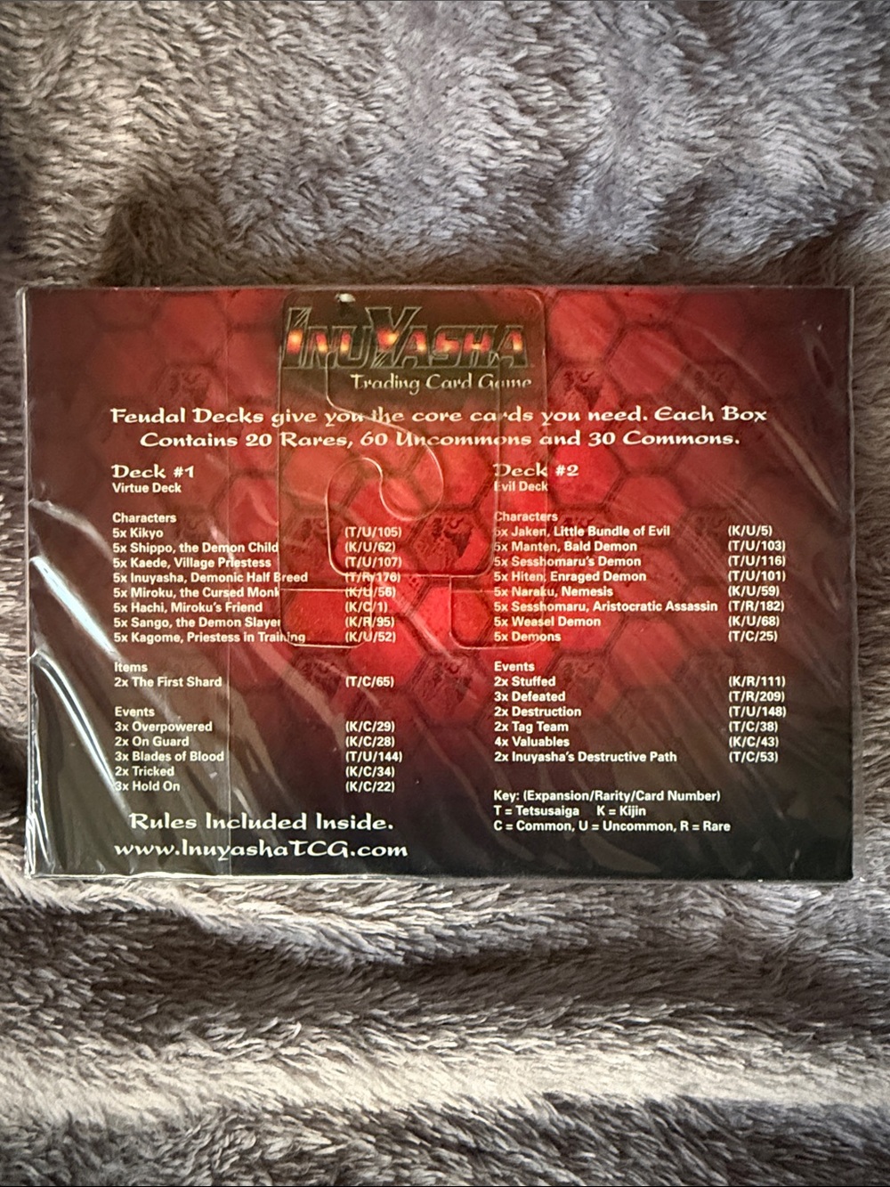 InuYasha Feudal Decks 2-Player Starter Deck - Red - Picture 2 of 2